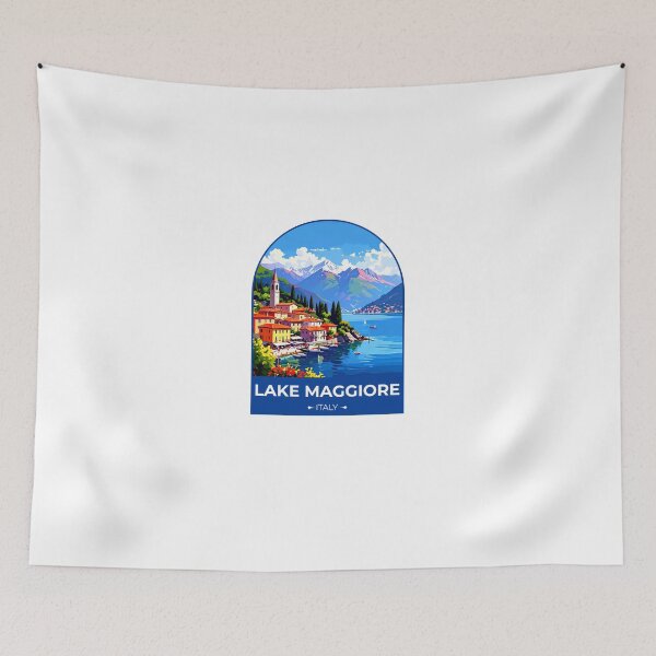 Item preview, Lake Maggiore Italy Sticker designed and sold by TulipaGraphics.