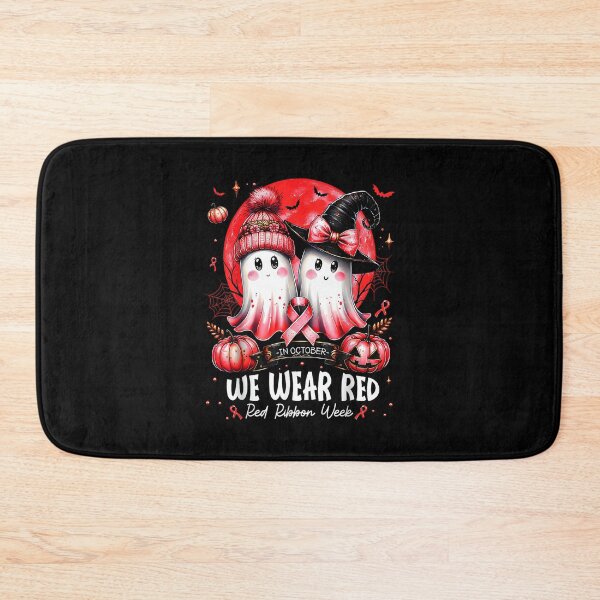 Item preview, in October We Wear Red Ghost Witch Red Ribbon Week Halloween designed and sold by shannonanne18.