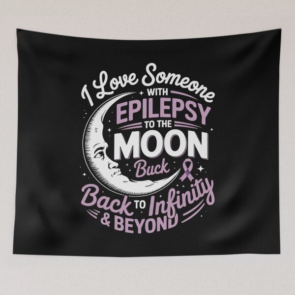 Item preview, I Love Someone with Epilepsy – To the Moon and Back Awareness Design designed and sold by Gogetgiggles.