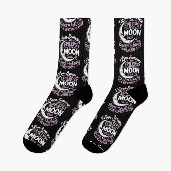 Item preview, I Love Someone with Epilepsy – To the Moon and Back Awareness Design designed and sold by Gogetgiggles.