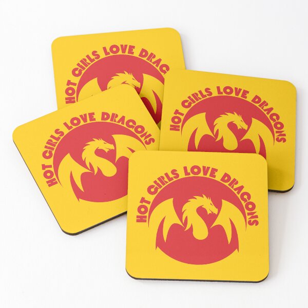 Item preview, Hot Girls Love Dragons Red designed and sold by UNK-Fatigues.