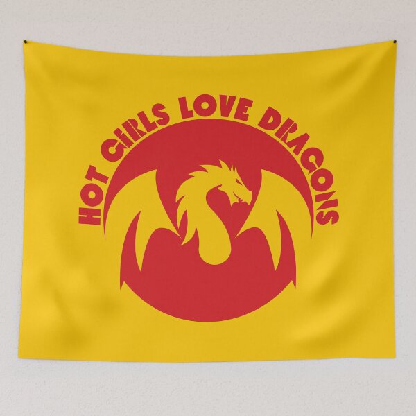 Item preview, Hot Girls Love Dragons Red designed and sold by UNK-Fatigues.