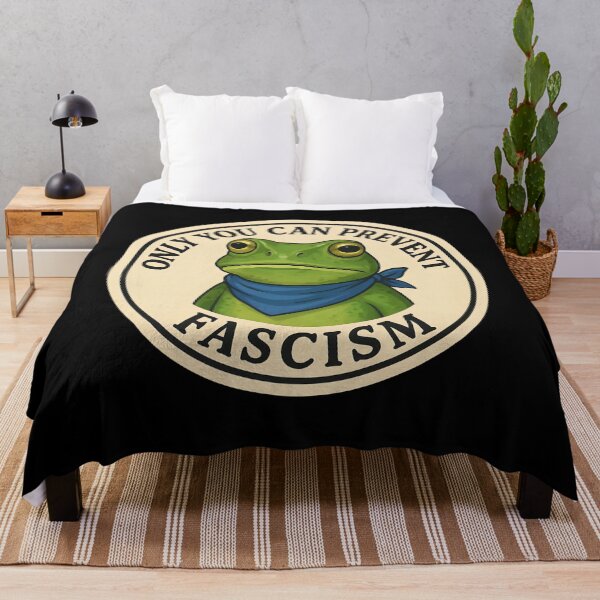 Item preview, Anti-Fascist Frog Resist No Kings Protest Art designed and sold by PinUpPizzazz.