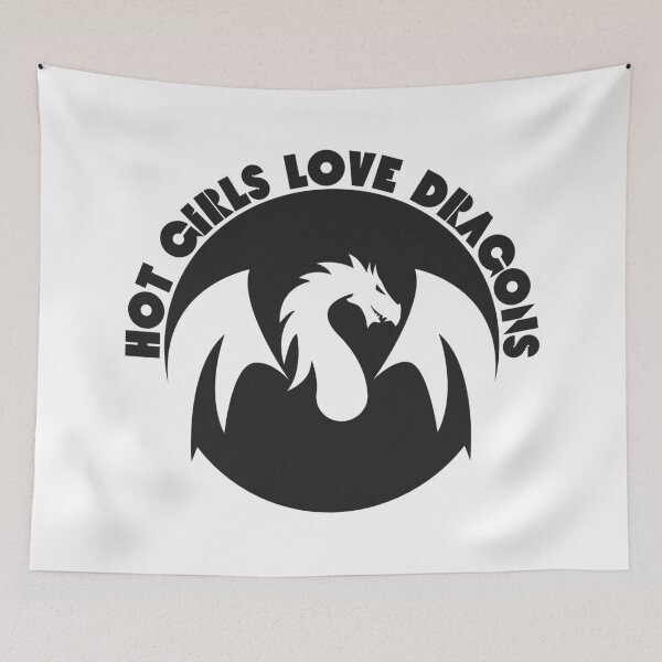 Item preview, Hot Girls Love Dragons  designed and sold by UNK-Fatigues.