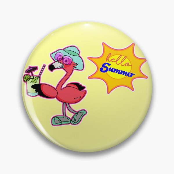 Item preview, Hello Summer Flamingo designed and sold by fantasmahappy.