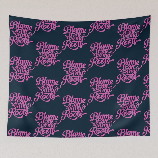 Item preview, Blame it all my Roots in pink designed and sold by redlinecs.