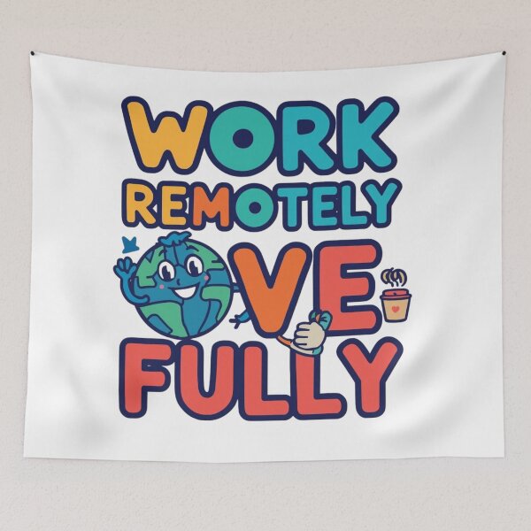 Item preview, Work Remotely Live Fully – Digital Nomad Motivation designed and sold by WearTheArtx.