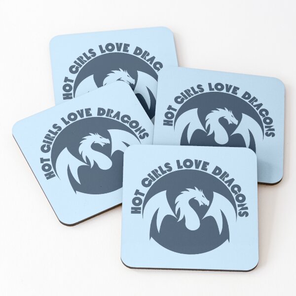 Item preview, Hot Girls Love Dragons Navy Blue designed and sold by UNK-Fatigues.