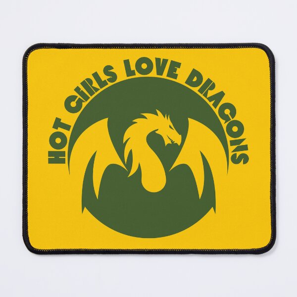 Item preview, Hot Girls Love Dragons Green designed and sold by UNK-Fatigues.