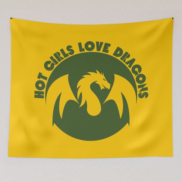 Item preview, Hot Girls Love Dragons Green designed and sold by UNK-Fatigues.