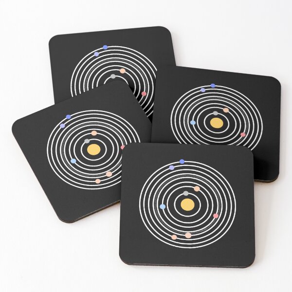Item preview, Minimalist Solar System Planets Orbit Design designed and sold by P&B Digital Art.