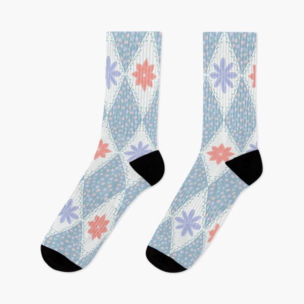 Item preview, Checkered Diamond Floral | Whimsical Doodle Flower designed and sold by JVCreative.
