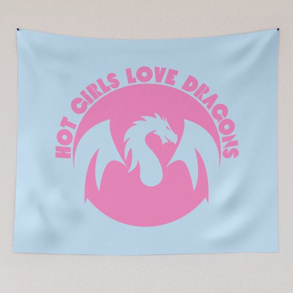 Item preview, Hot Girls Love Dragons Pink designed and sold by UNK-Fatigues.