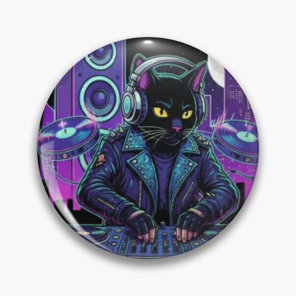 Item preview,  Dj Black Cat Funny  designed and sold by Obinne.
