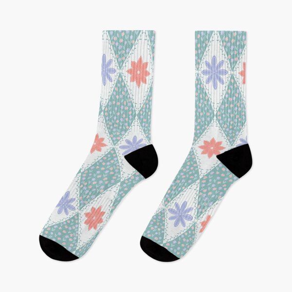 Item preview, Checkered Diamond Floral | Whimsical Doodle Flower designed and sold by JVCreative.