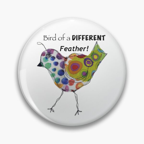 Item preview, Cute colorful funny quilted bird with wobbly legs designed and sold by Kandoart.