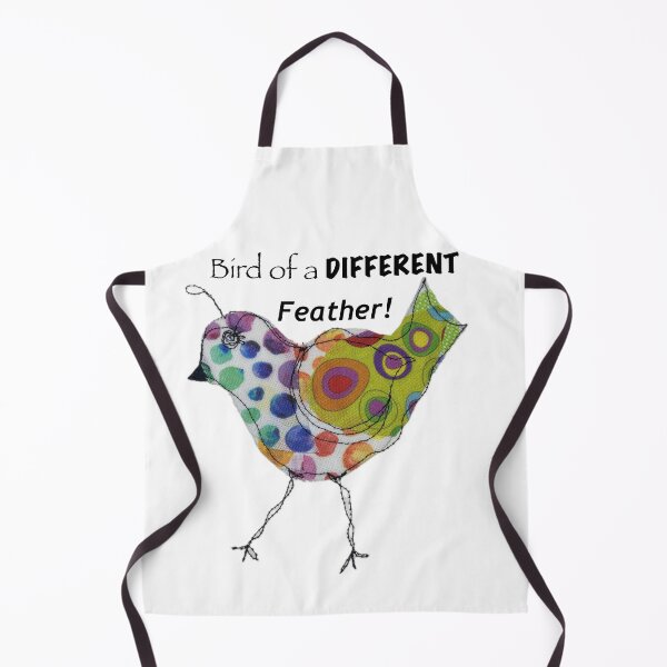 Item preview, Cute colorful funny quilted bird with wobbly legs designed and sold by Kandoart.