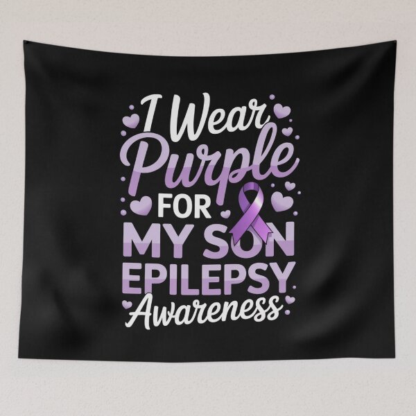 Item preview, I Wear Purple for My Son – Epilepsy Awareness Ribbon Design designed and sold by Gogetgiggles.