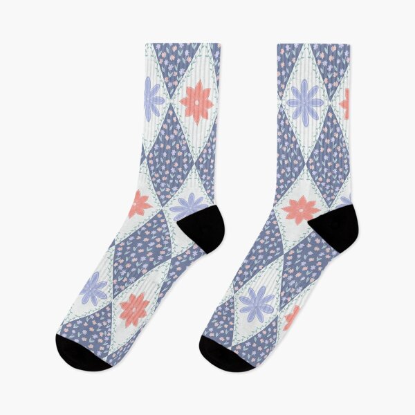 Item preview, Checkered Diamond Floral | Whimsical Doodle Flower designed and sold by JVCreative.