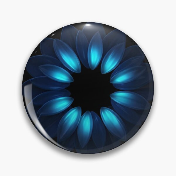 Item preview, Blue Energy Mandala – Abstract Symmetrical Floral Design in Deep Blue and Cyan Glow designed and sold by PixelVibe782.