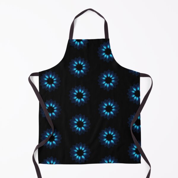 Item preview, Blue Energy Mandala – Abstract Symmetrical Floral Design in Deep Blue and Cyan Glow designed and sold by PixelVibe782.