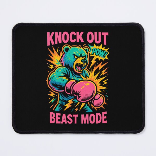 Item preview, Bear Boxer Explosive Street Fight Art designed and sold by SholoStudio.