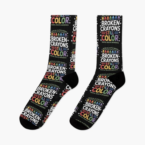 Item preview, Broken Crayons Still Color – Mental Health Awareness Design designed and sold by Gogetgiggles.