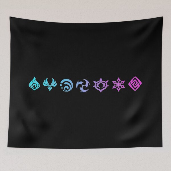 Item preview, Genshin Impact Elements  designed and sold by NoelFischer.