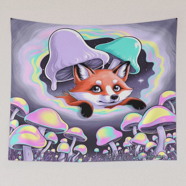 Item preview, Fox in the Mycelium | ClearPulse designed and sold by ClearPulse.