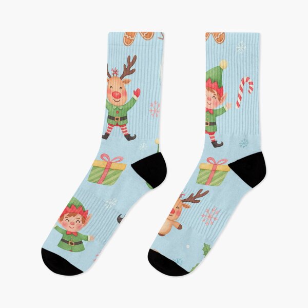Item preview, Watercolor Santa & Snowman Pattern – Playful Christmas Kids Design designed and sold by skysshobu.
