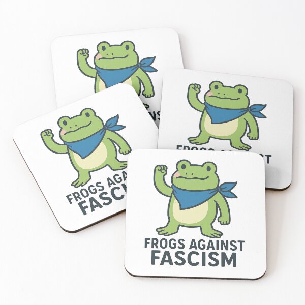 Item preview, Anti-Fascist Frog Resist No Kings Protest Art designed and sold by PinUpPizzazz.