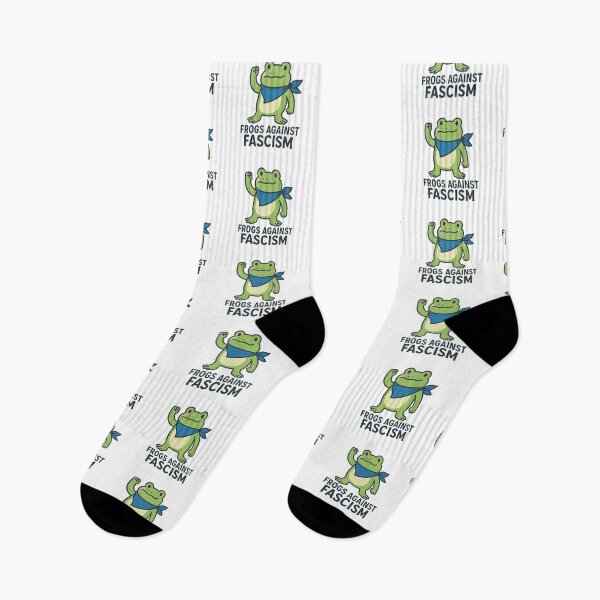 Item preview, Anti-Fascist Frog Resist No Kings Protest Art designed and sold by PinUpPizzazz.