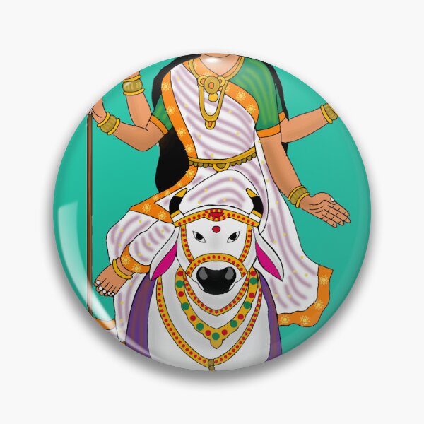 Item preview, Goddess Mahagauri Divine Art designed and sold by Harshit_Digital_Arts.
