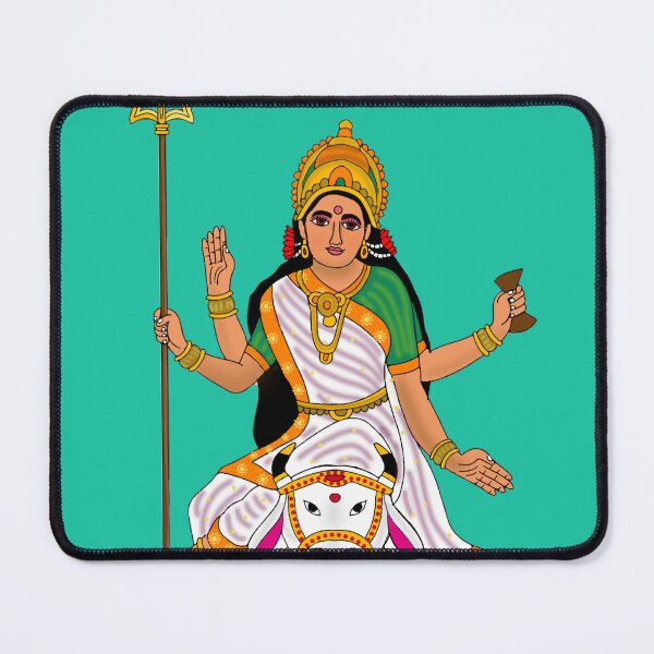 Item preview, Goddess Mahagauri Divine Art designed and sold by Harshit_Digital_Arts.