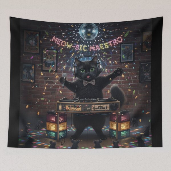 Item preview, BLACK CAT DJ designed and sold by Obinne.