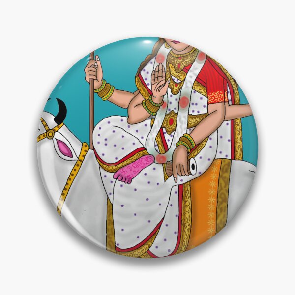 Item preview, Goddess Mahagauri Divine Art designed and sold by Harshit_Digital_Arts.