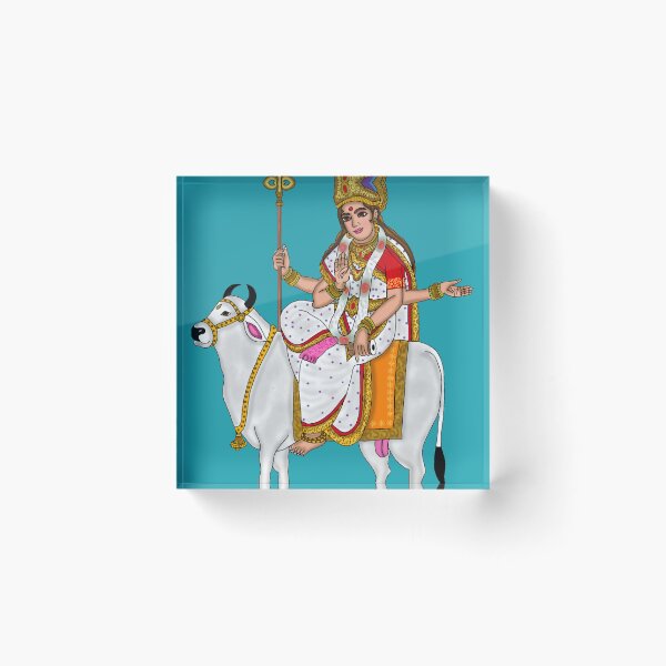 Item preview, Goddess Mahagauri Divine Art designed and sold by Harshit_Digital_Arts.
