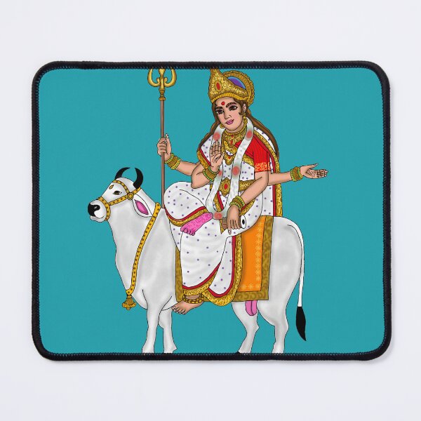 Item preview, Goddess Mahagauri Divine Art designed and sold by Harshit_Digital_Arts.