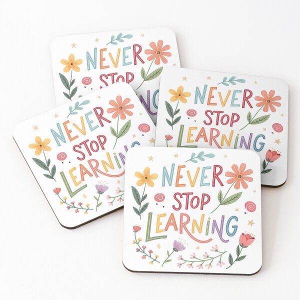 Item preview, Never stop learning designed and sold by nimmitrends.