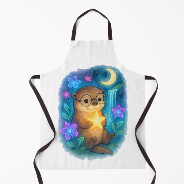 Item preview, Cute Otter Under Moon light Gentle Hope Sticker | Cute Mental Health & Self Care Gift designed and sold by ClinicalHubs.