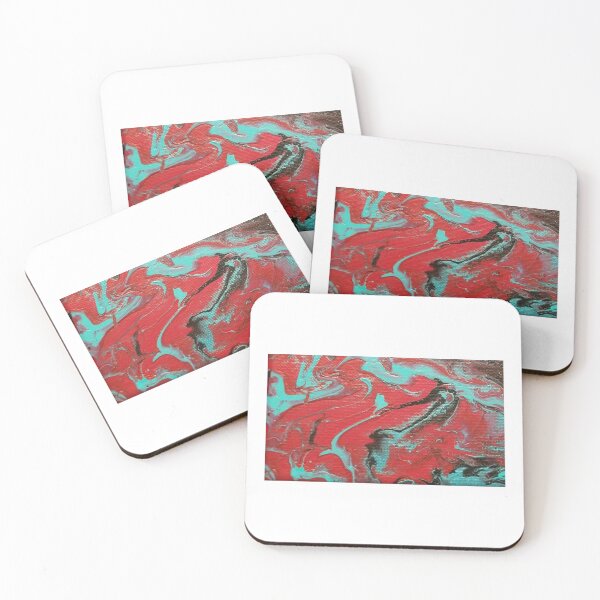 Item preview, Red and Turquoise  designed and sold by Rose Freeze - Afraid? Wander Naked.