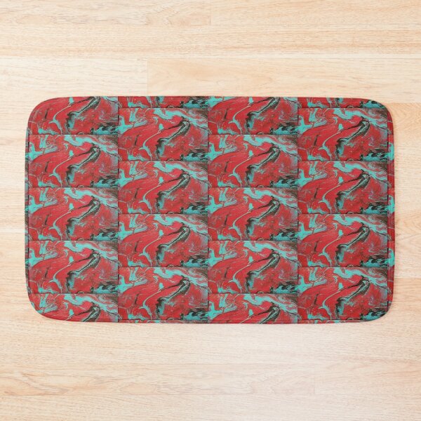 Item preview, Red and Turquoise  designed and sold by Rose Freeze - Afraid? Wander Naked.