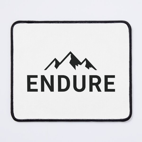 Item preview, Powerful mountain logo with bold ENDURE text for adventure brands designed and sold by DigitalGraphic1.