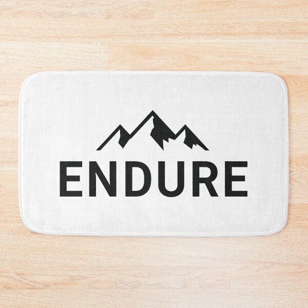 Item preview, Powerful mountain logo with bold ENDURE text for adventure brands designed and sold by DigitalGraphic1.