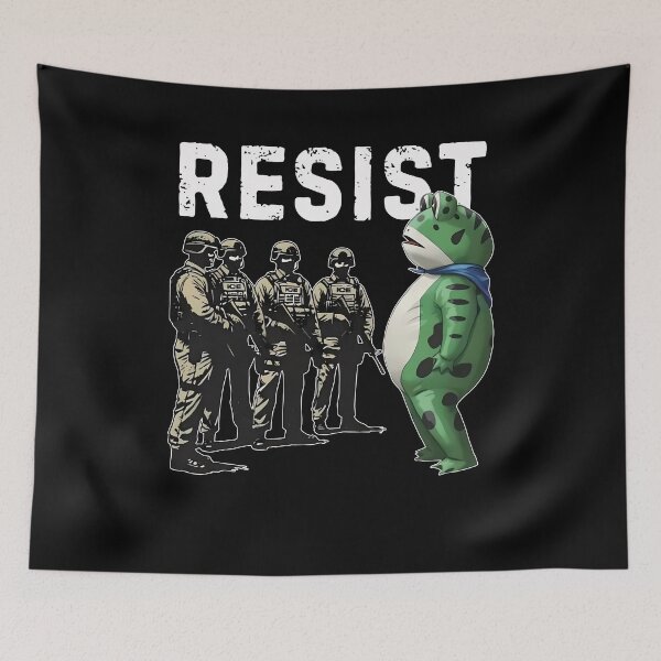 Item preview, Resist the Portland Frog designed and sold by EdificaturasArt.