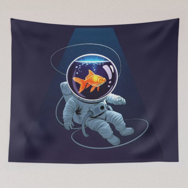 Item preview, Goldfish in the Cosmos: Astronaut Adrift in Deep Space designed and sold by SplashTastic.