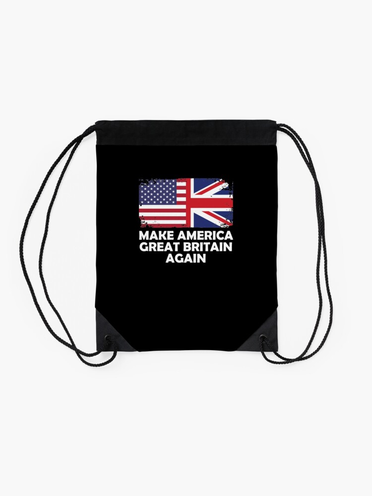 Alternate view of Make America Great Britain Again V5 Drawstring Bag