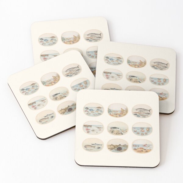 Item preview, Ocean Ovals - Classical Art - Plates - Vintage  designed and sold by Chalene Warner.