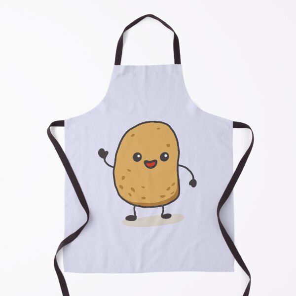 Item preview, Cute happy potato kawaii cartoon waving designed and sold by Potattoo.
