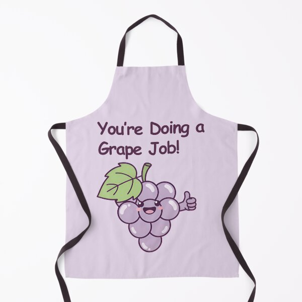 Item preview, You’re Doing a Grape Job! – Cute Pun Fruit Art designed and sold by Imaginationbeyond.